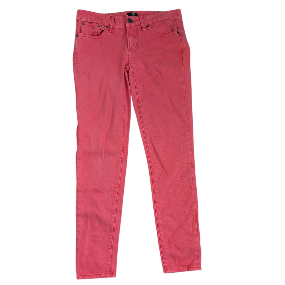 J.Crew Deep Coral Matchstick Jeans Sz 25